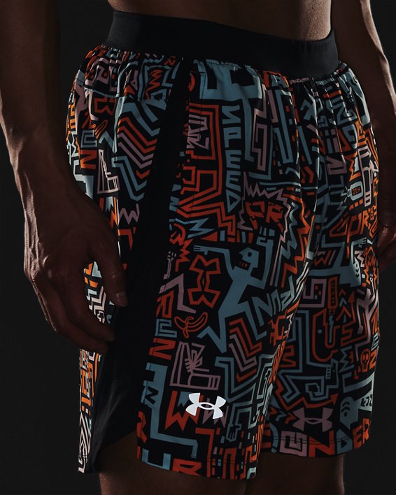 Men's UA Launch 7" GRD Shorts, Black, pdpMainDesktop image number 3